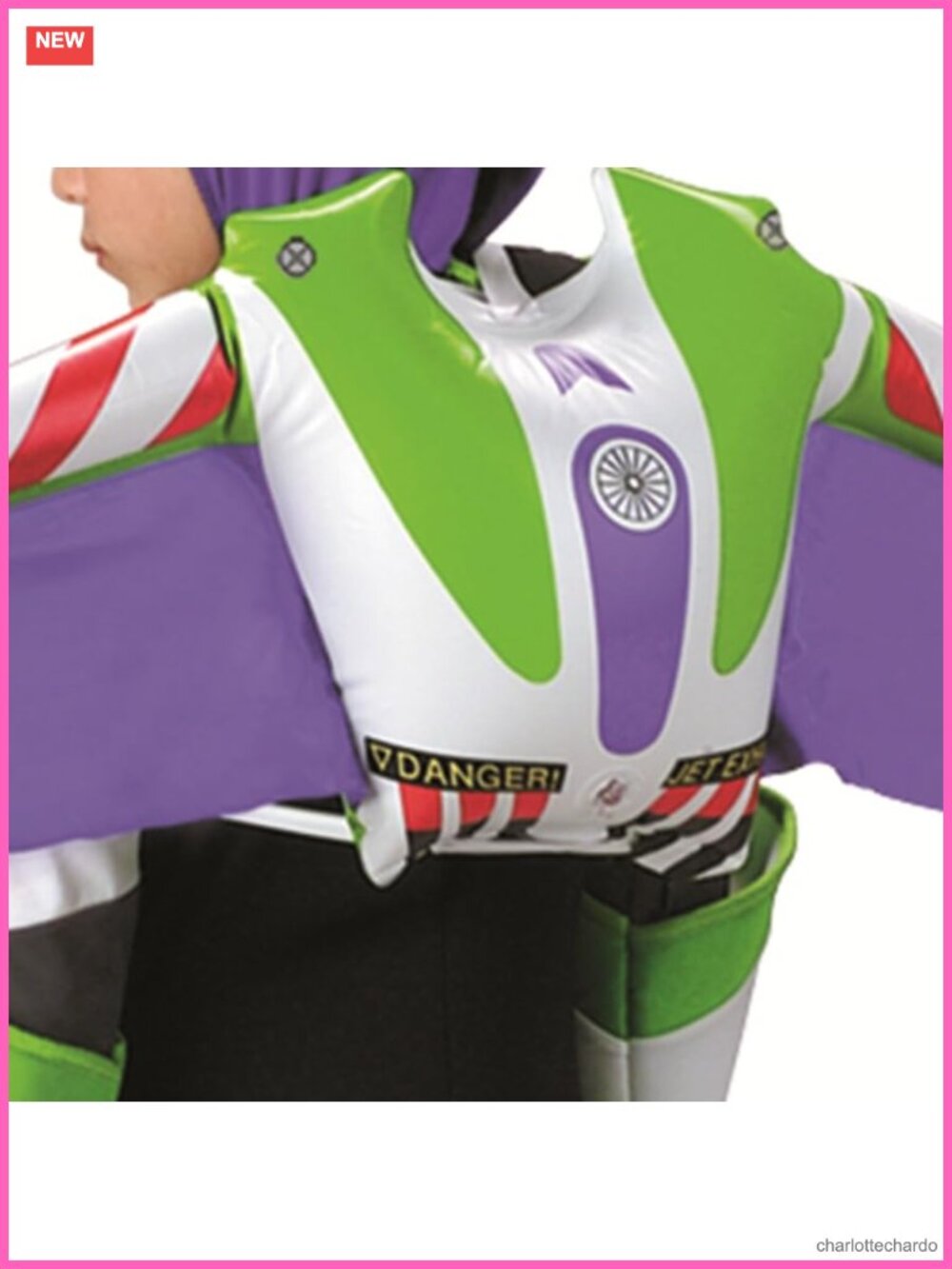Inflatable Buzz Lightyear Jetpack Costume Accessory with Gloves - Picture 2 of 3